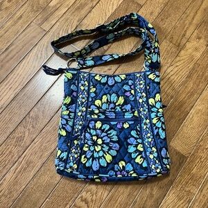Vera Bradley Hipster Crossbody bag in the "Indigo Pop" pattern